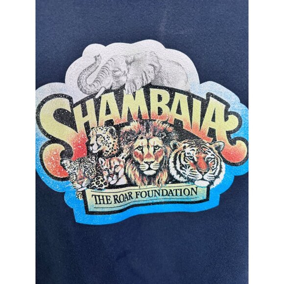 Vintage 80s crew neck sweater size L Shambala roar preserve nature granola - Picture 3 of 4